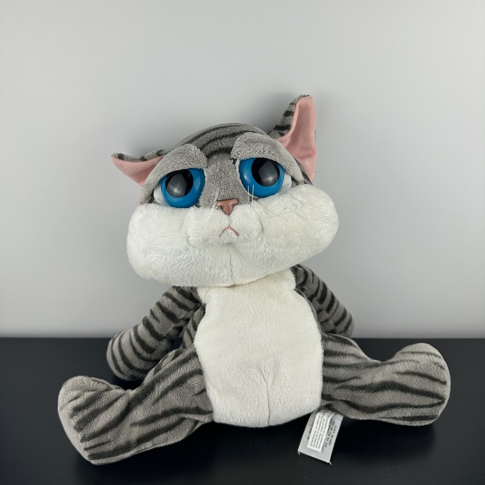 Russ Berrie Rare Lil Peepers Pepper Kitty Cat 16” LARGE Gray Tabby Plush Peeper